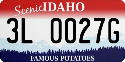 ID license plate 3L0027G