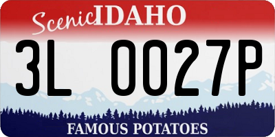 ID license plate 3L0027P