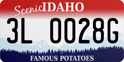 ID license plate 3L0028G