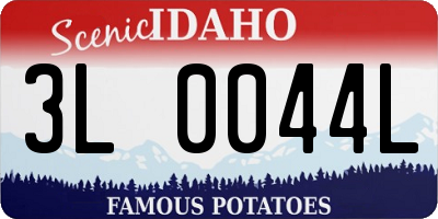 ID license plate 3L0044L