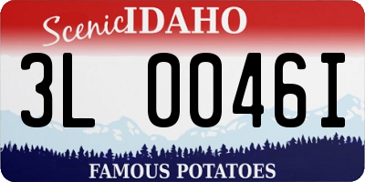 ID license plate 3L0046I