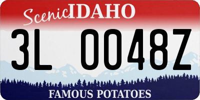 ID license plate 3L0048Z