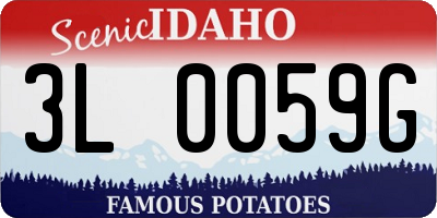 ID license plate 3L0059G