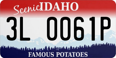ID license plate 3L0061P