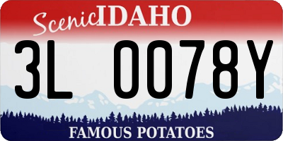 ID license plate 3L0078Y