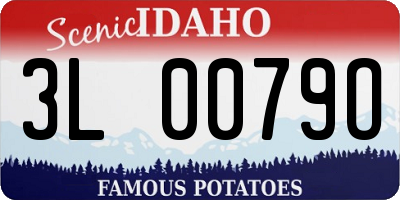 ID license plate 3L0079O