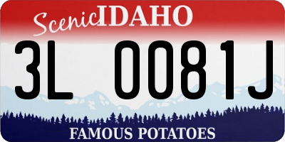 ID license plate 3L0081J