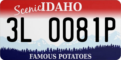 ID license plate 3L0081P