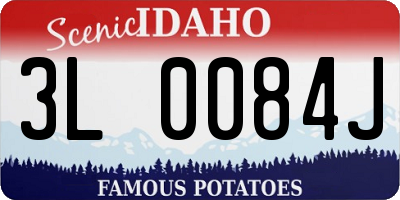 ID license plate 3L0084J
