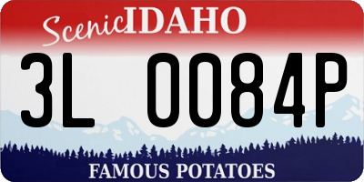 ID license plate 3L0084P