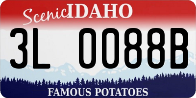 ID license plate 3L0088B