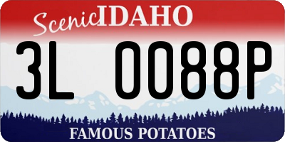 ID license plate 3L0088P