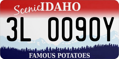 ID license plate 3L0090Y