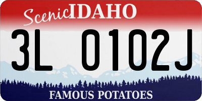 ID license plate 3L0102J