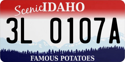 ID license plate 3L0107A