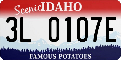 ID license plate 3L0107E