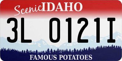 ID license plate 3L0121I