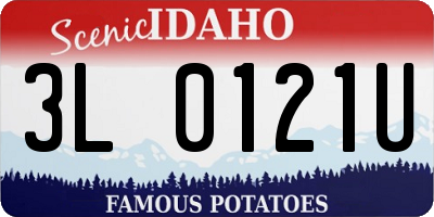 ID license plate 3L0121U