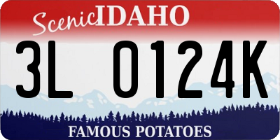 ID license plate 3L0124K