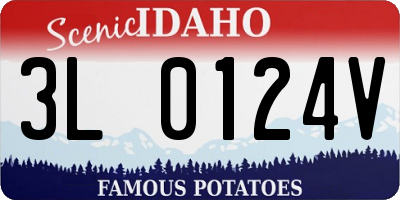 ID license plate 3L0124V