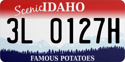 ID license plate 3L0127H