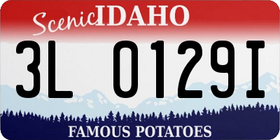 ID license plate 3L0129I