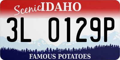 ID license plate 3L0129P