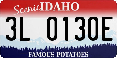 ID license plate 3L0130E