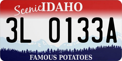 ID license plate 3L0133A