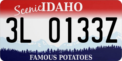 ID license plate 3L0133Z
