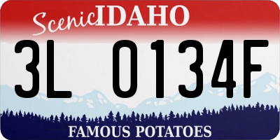 ID license plate 3L0134F
