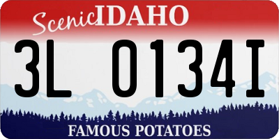 ID license plate 3L0134I
