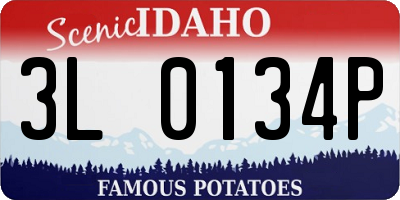 ID license plate 3L0134P