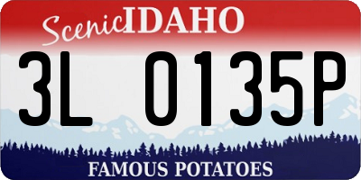 ID license plate 3L0135P