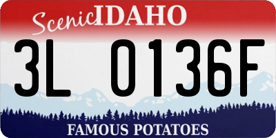 ID license plate 3L0136F