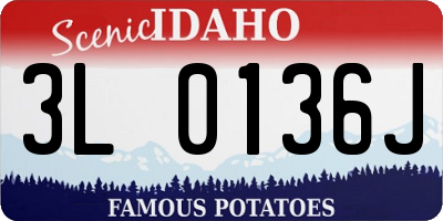 ID license plate 3L0136J