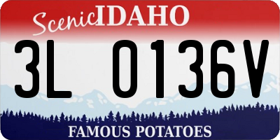 ID license plate 3L0136V