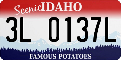 ID license plate 3L0137L