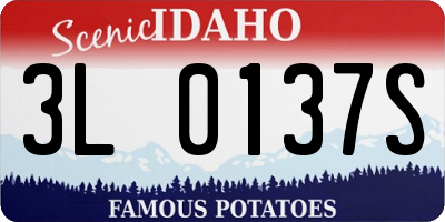 ID license plate 3L0137S