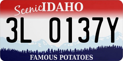 ID license plate 3L0137Y