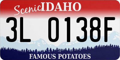 ID license plate 3L0138F