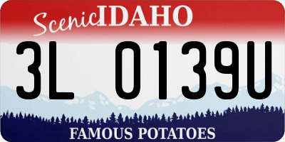 ID license plate 3L0139U