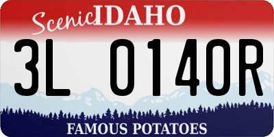 ID license plate 3L0140R