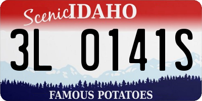 ID license plate 3L0141S