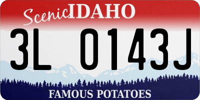 ID license plate 3L0143J