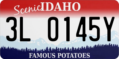 ID license plate 3L0145Y