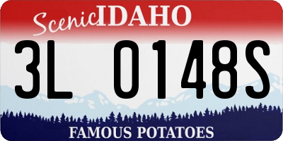 ID license plate 3L0148S