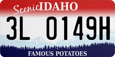 ID license plate 3L0149H