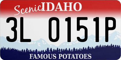 ID license plate 3L0151P