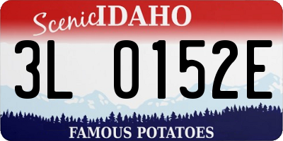 ID license plate 3L0152E